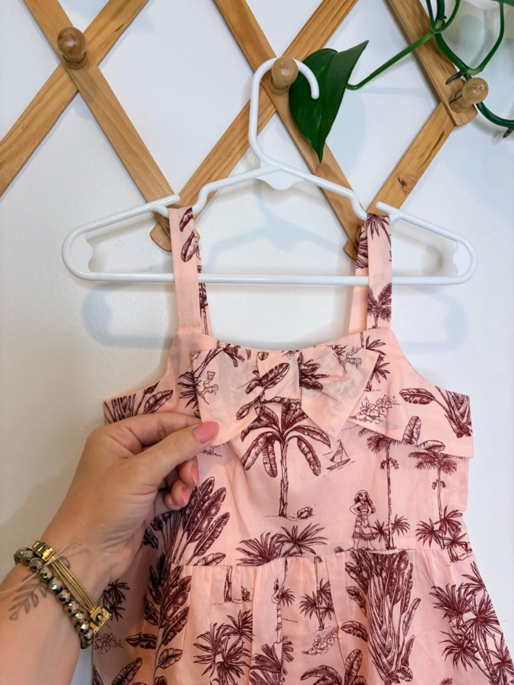 JANIE AND JACK Disney Moana Palm Toile Dress